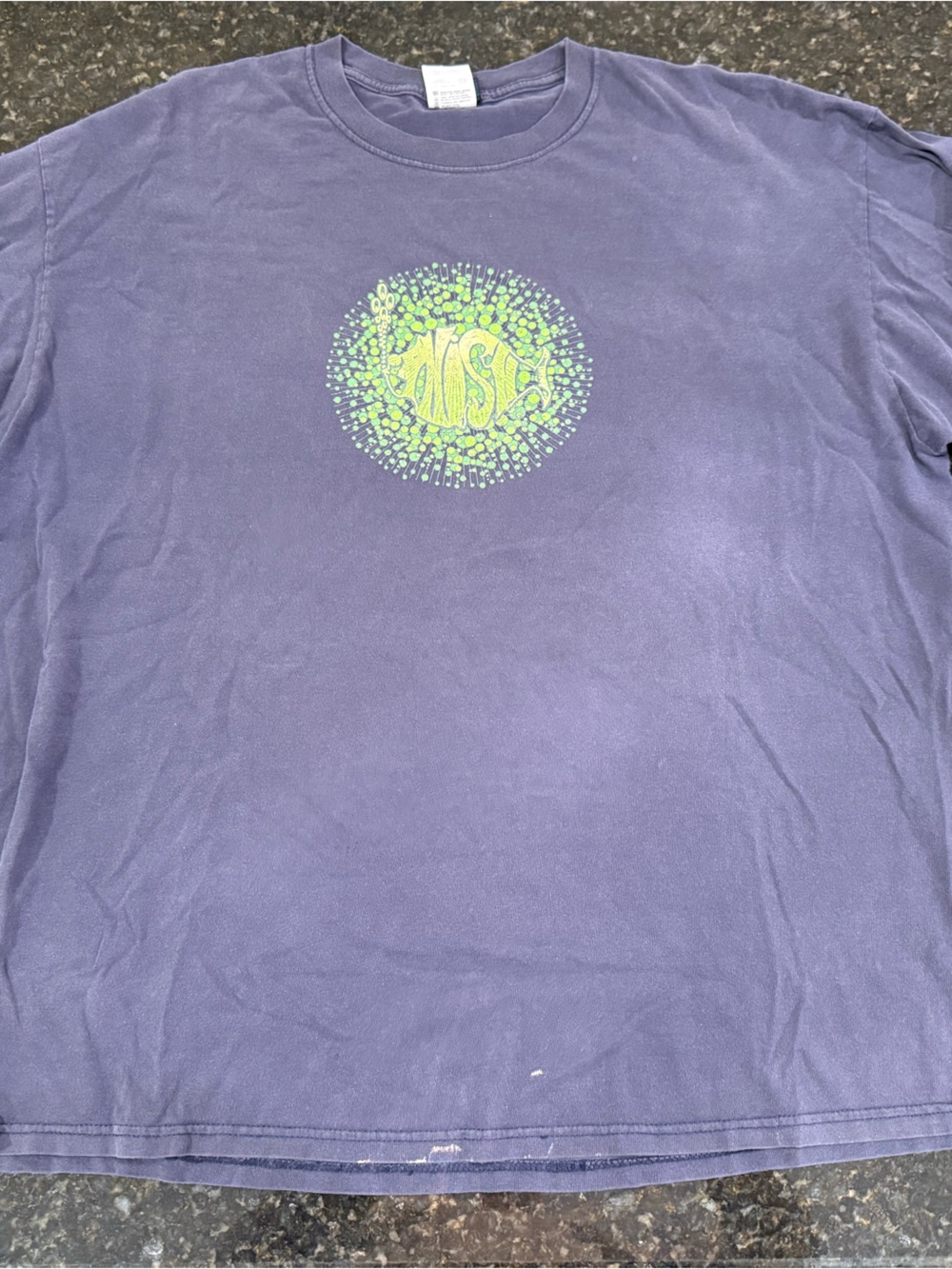 Vtg 1990s Phish Long Sleeve T-shirt Mens 2Xl 90s Band Tee Hippy Tour Concert